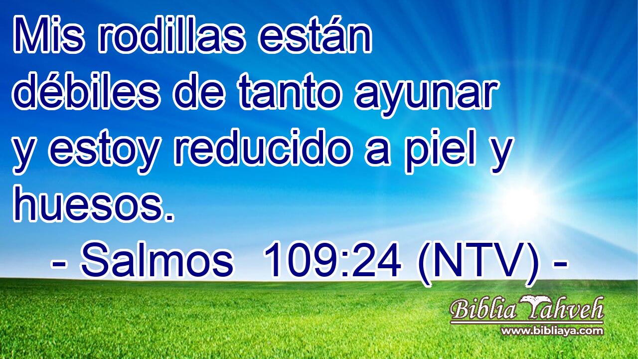 Mis rodillas están débiles de tanto ayunar y estoy reducido a piel y huesos.