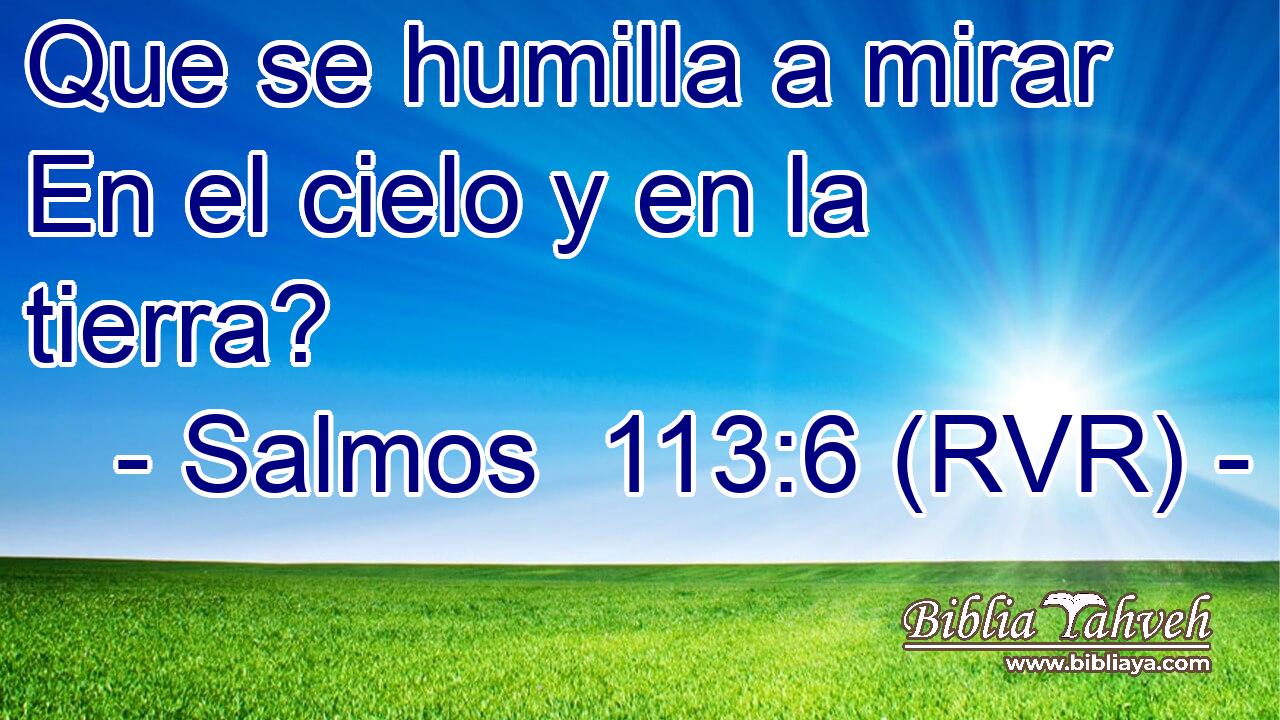 Que se humilla a mirar En el cielo y en la tierra?