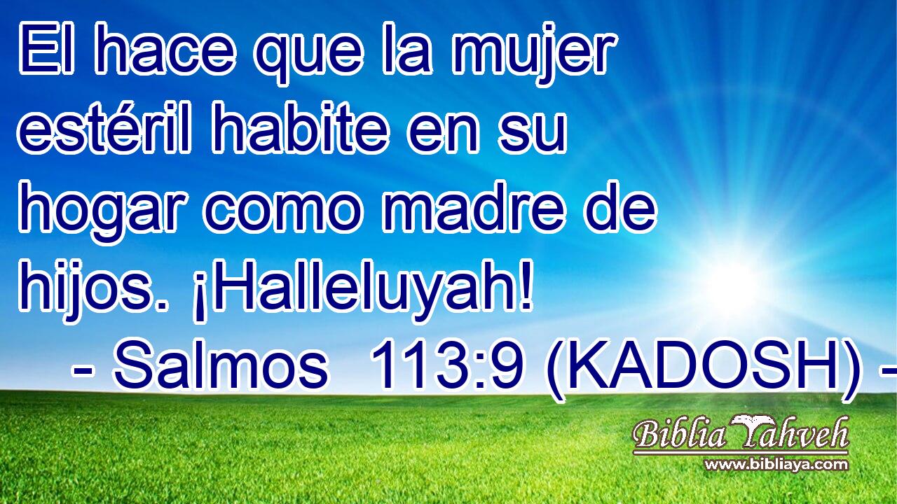  El hace que la mujer estéril habite en su hogar como madre de hijos. ¡Halleluyah! 