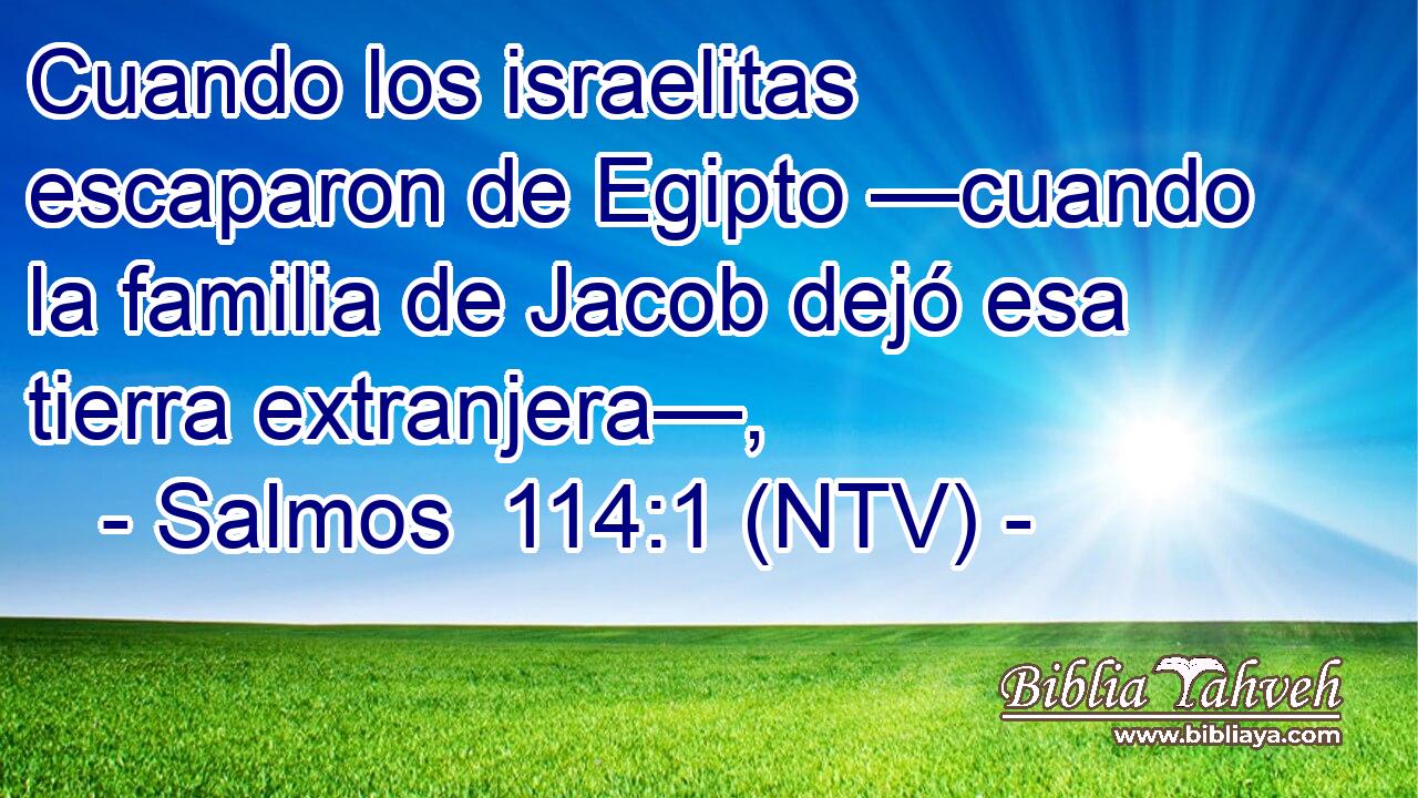 Cuando los israelitas escaparon de Egipto —cuando la familia de Jacob dejó esa tierra extranjera—,