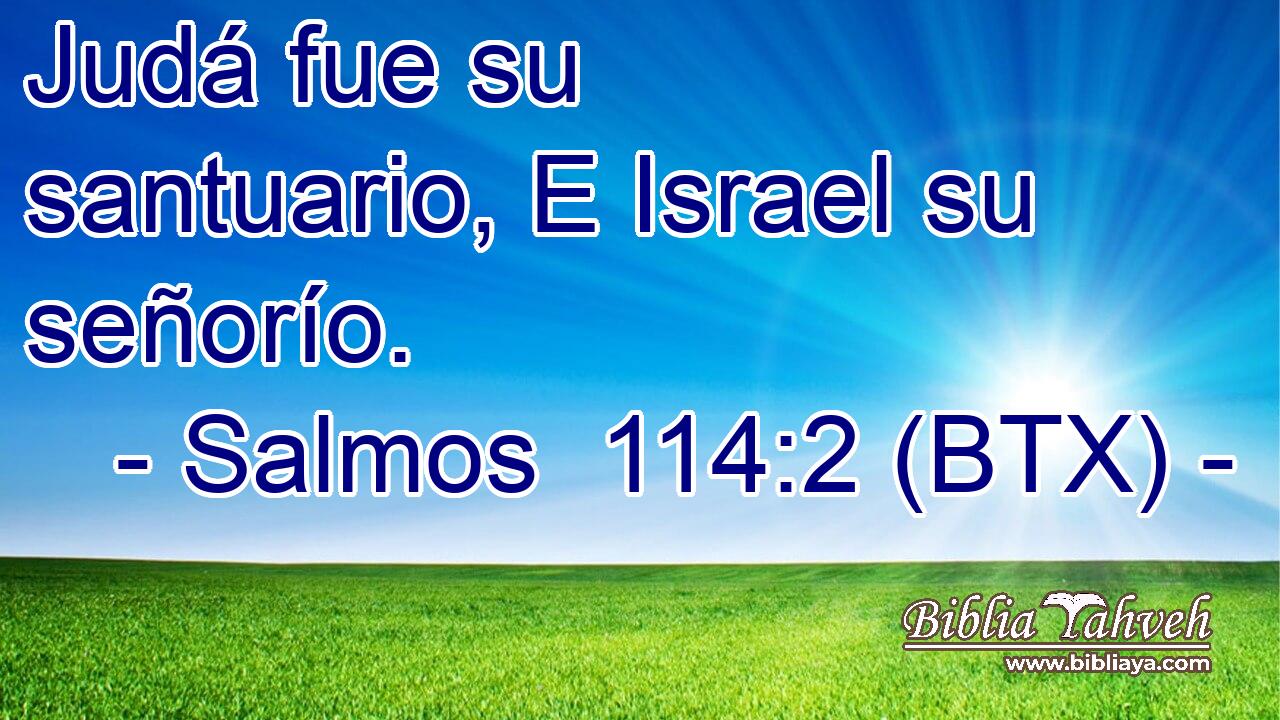 Judá fue su santuario, E Israel su señorío.