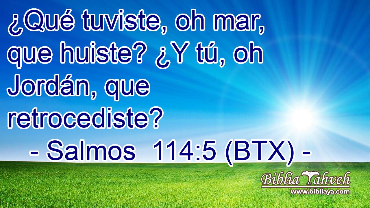 ¿Qué tuviste, oh mar, que huiste? ¿Y tú, oh Jordán, que retrocediste?