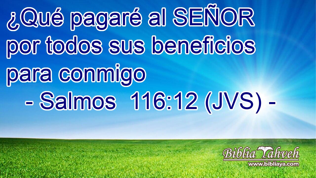 ¿Qué pagaré al SEÑOR por todos sus beneficios para conmigo