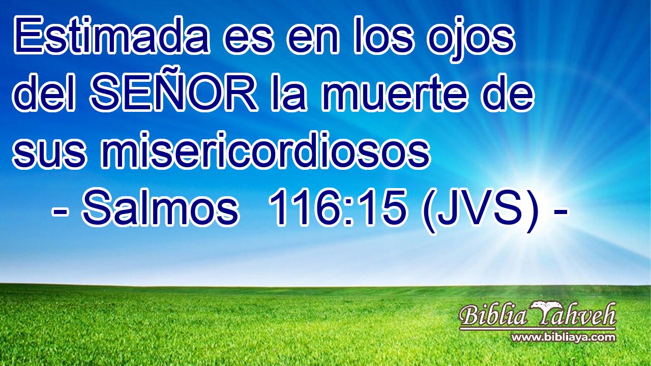 Estimada es en los ojos del SEÑOR la muerte de sus misericordiosos