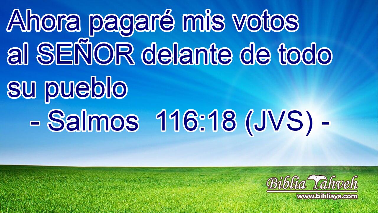 Ahora pagaré mis votos al SEÑOR delante de todo su pueblo