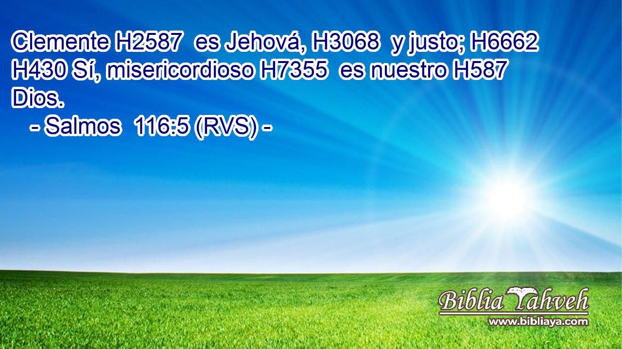 Clemente H2587  es Jehová, H3068  y justo; H6662  H430 Sí, misericordioso H7355  es nuestro H587  Dios. 
