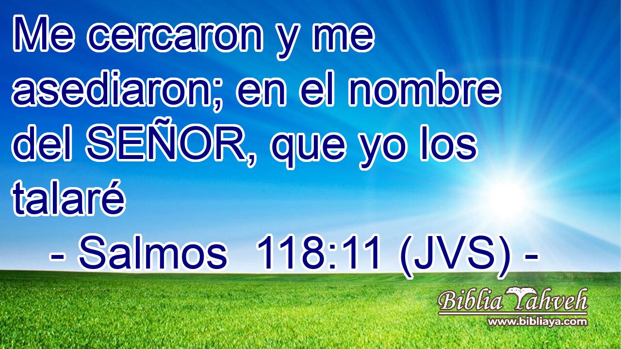 Me cercaron y me asediaron; en el nombre del SEÑOR, que yo los talaré