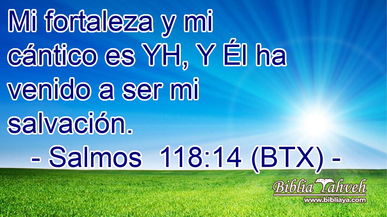Mi fortaleza y mi cántico es YH, Y Él ha venido a ser mi salvación.