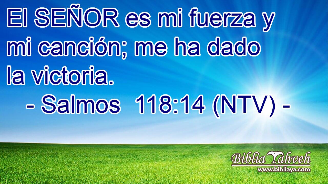 El SEÑOR es mi fuerza y mi canción; me ha dado la victoria.