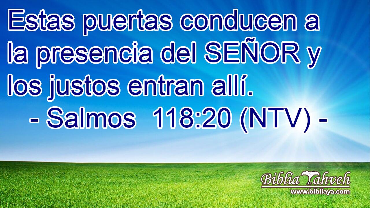 Estas puertas conducen a la presencia del SEÑOR y los justos entran allí.