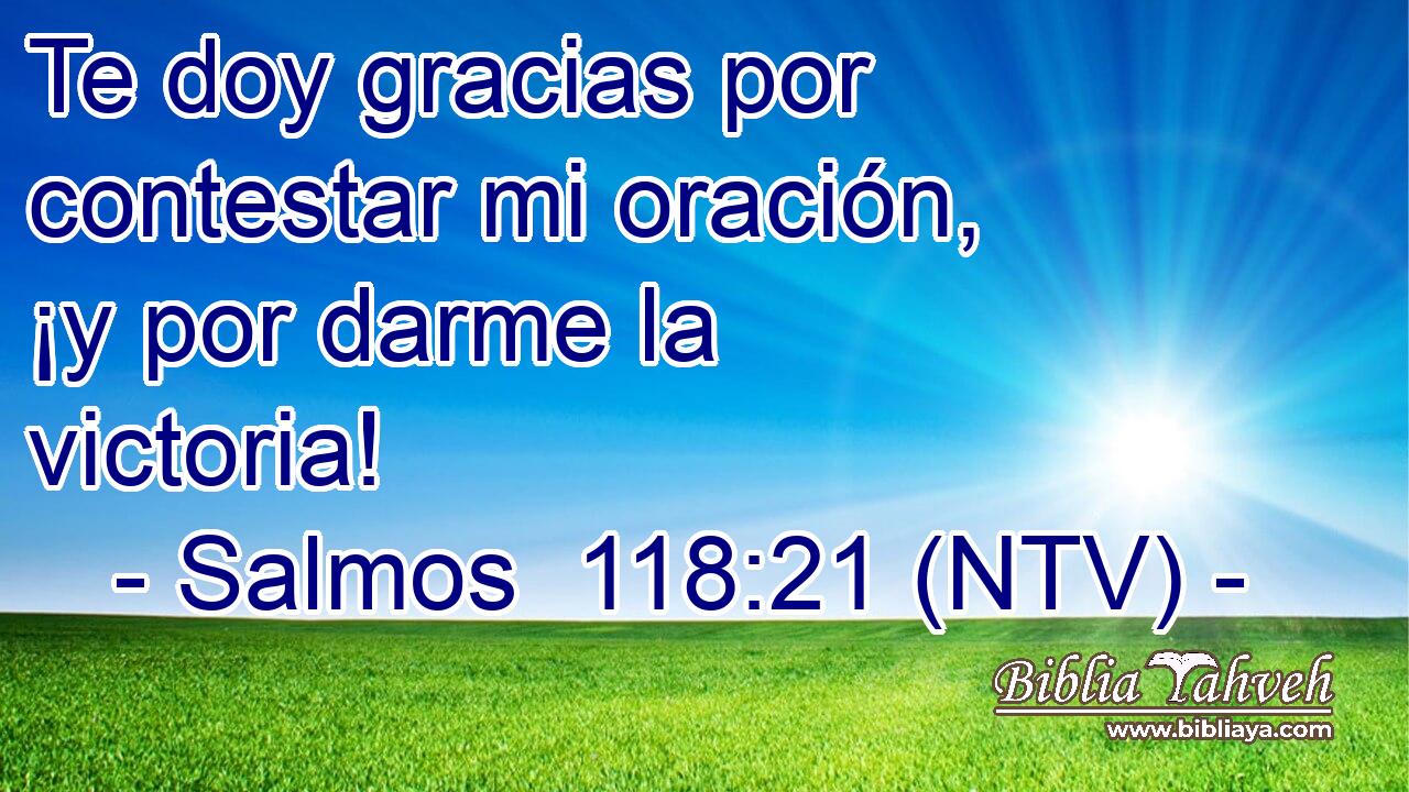 Te doy gracias por contestar mi oración, ¡y por darme la victoria!