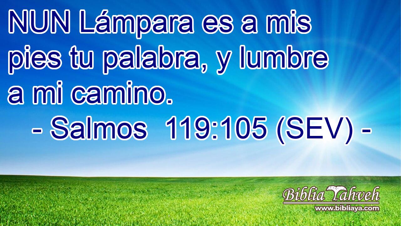 NUN Lámpara es a mis pies tu palabra, y lumbre a mi camino.