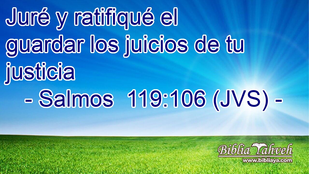 Juré y ratifiqué el guardar los juicios de tu justicia