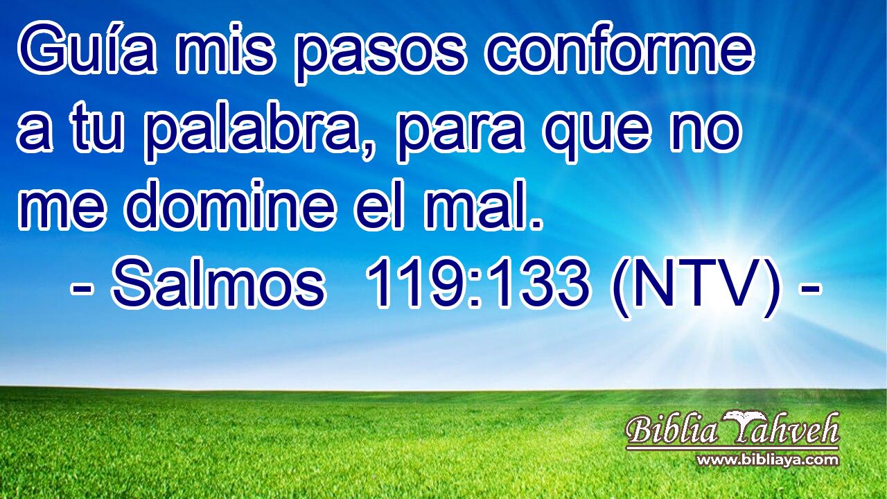 Guía mis pasos conforme a tu palabra, para que no me domine el mal.