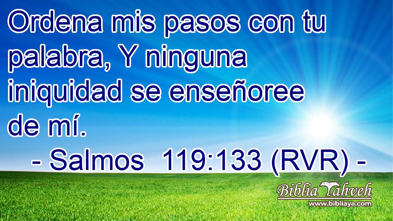 Ordena mis pasos con tu palabra, Y ninguna iniquidad se enseñoree de mí.