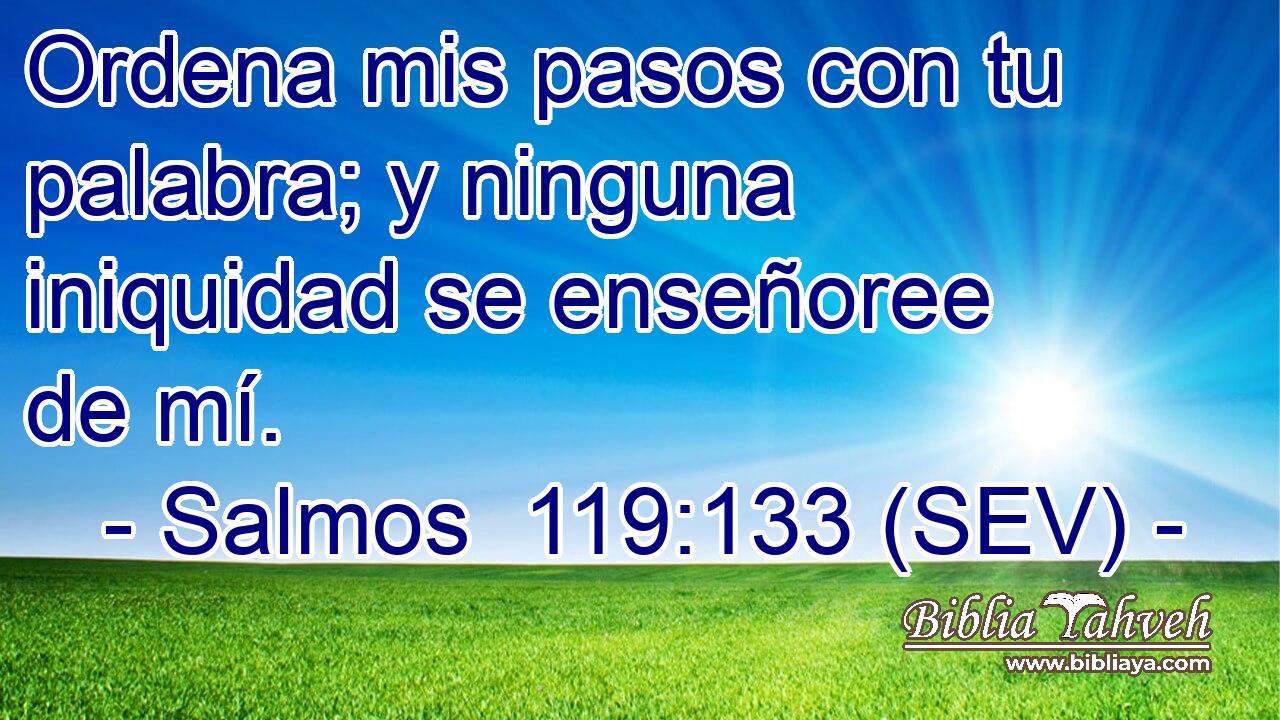 Ordena mis pasos con tu palabra; y ninguna iniquidad se enseñoree de mí.