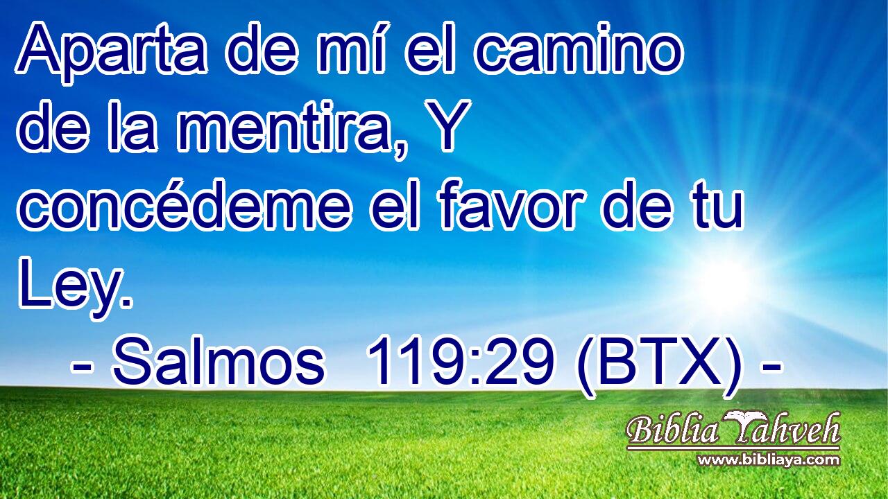 Aparta de mí el camino de la mentira, Y concédeme el favor de tu Ley.