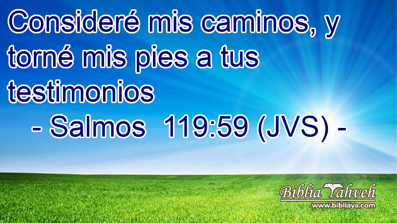 Consideré mis caminos, y torné mis pies a tus testimonios