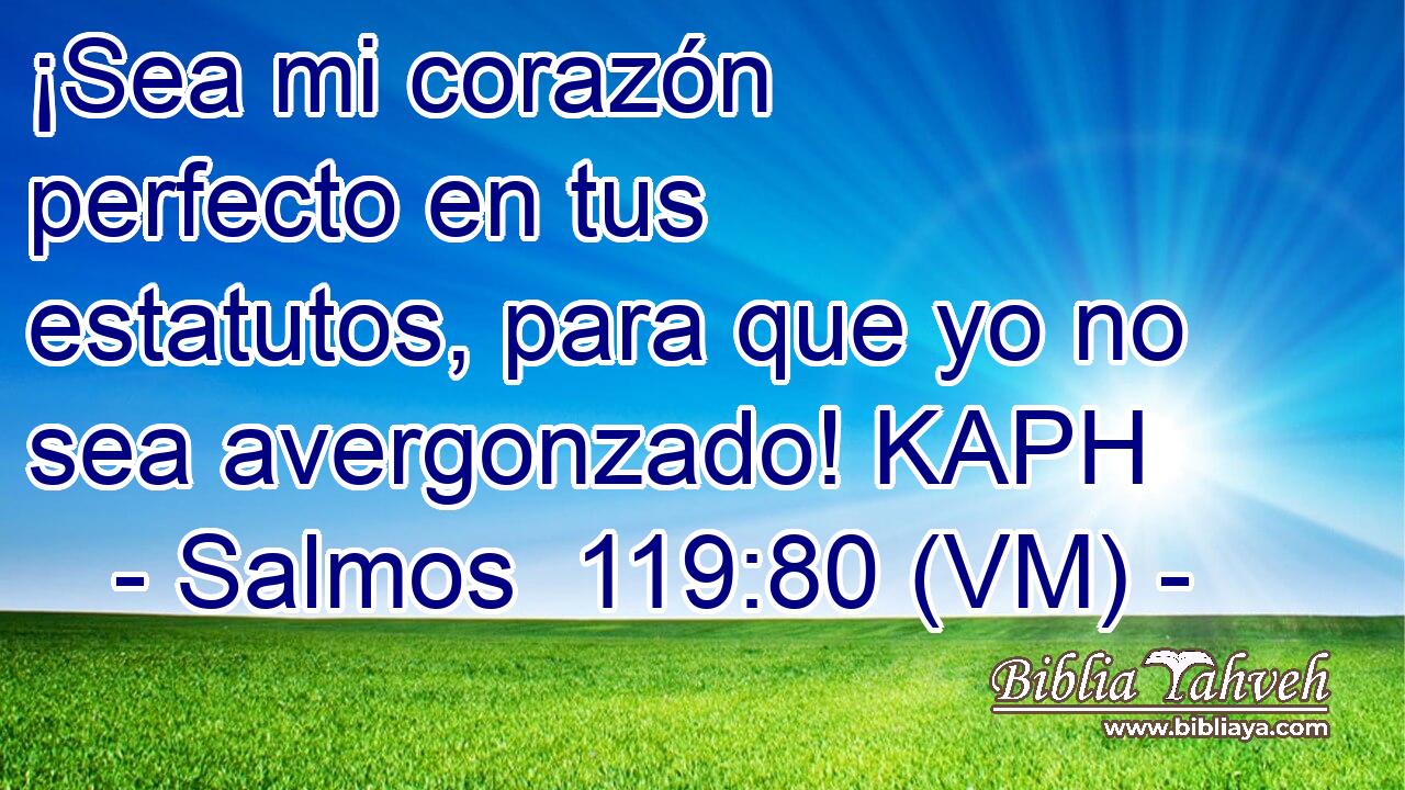  ¡Sea mi corazón perfecto en tus estatutos, para que yo no sea avergonzado! KAPH 