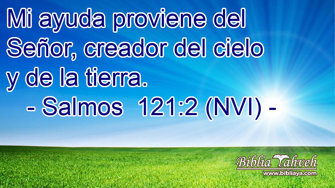  Mi ayuda proviene del Señor, creador del cielo y de la tierra. 