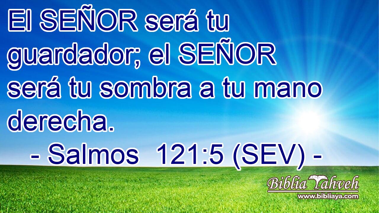 El SEÑOR será tu guardador; el SEÑOR será tu sombra a tu mano derecha.
