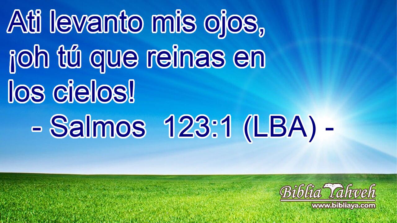 Ati levanto mis ojos, ¡oh tú que reinas en los cielos!