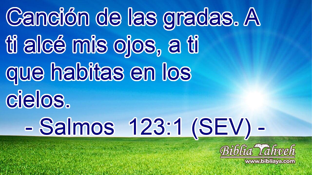 Canción de las gradas. A ti alcé mis ojos, a ti que habitas en los cielos.