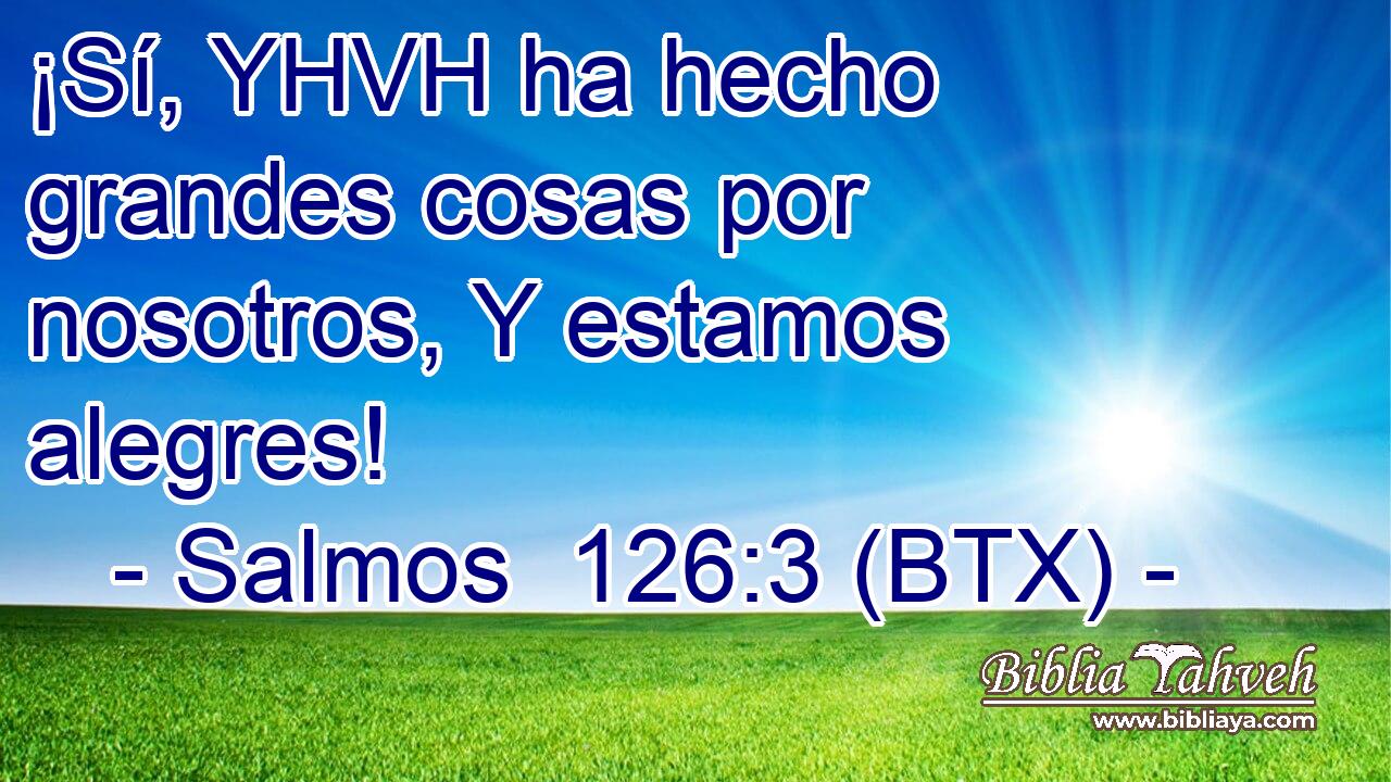 ¡Sí, YHVH ha hecho grandes cosas por nosotros, Y estamos alegres!