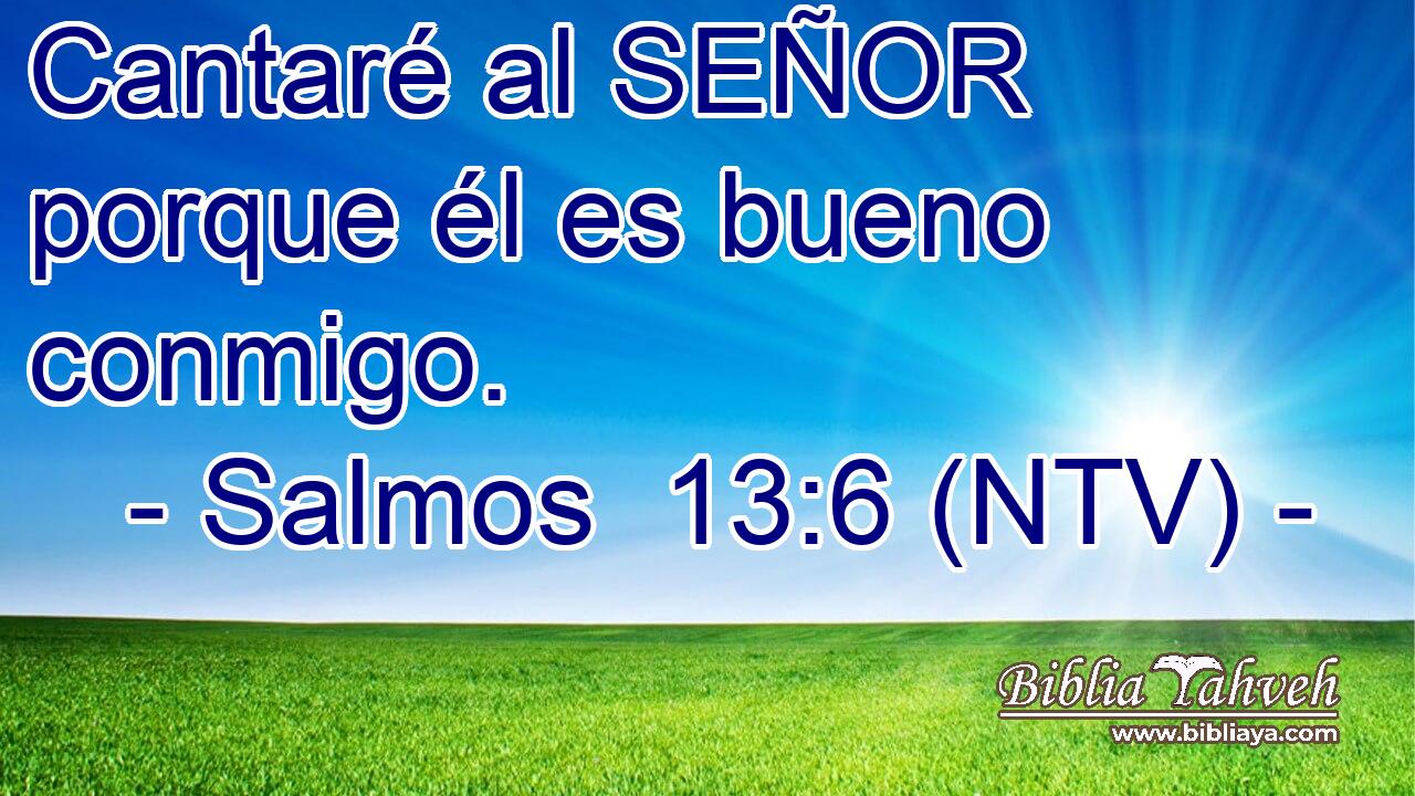 Cantaré al SEÑOR porque él es bueno conmigo.