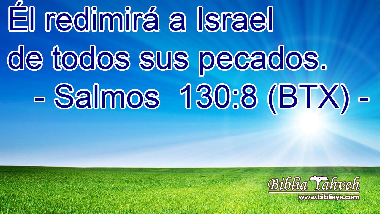 Él redimirá a Israel de todos sus pecados.