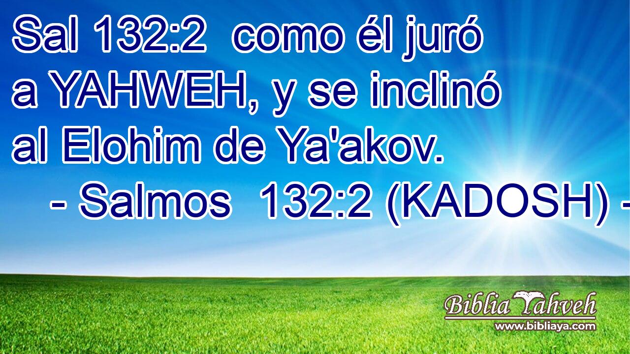 como él juró a YAHWEH, y se inclinó al Elohim de Ya'akov. 