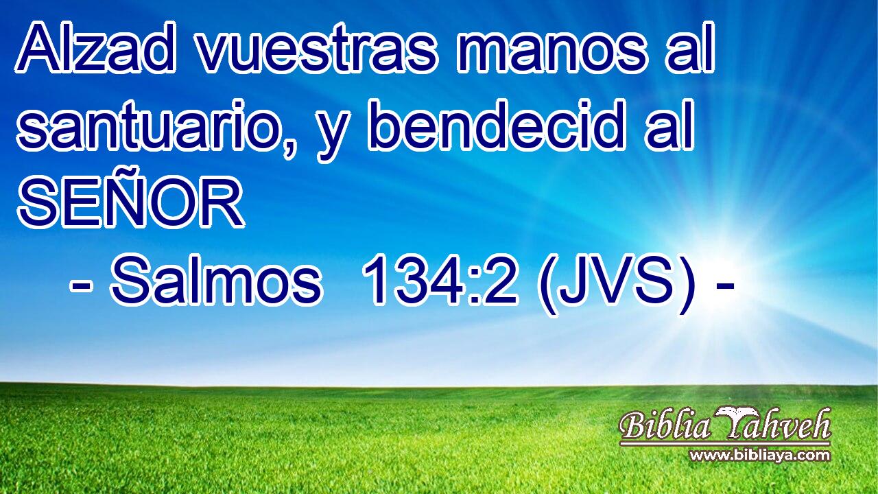 Alzad vuestras manos al santuario, y bendecid al SEÑOR