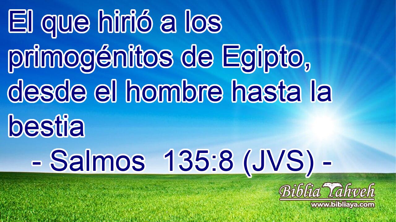 El que hirió a los primogénitos de Egipto, desde el hombre hasta la bestia