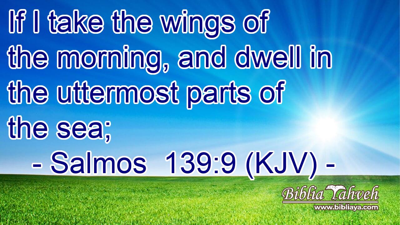 If I take the wings of the morning, and dwell in the uttermost parts of the sea;