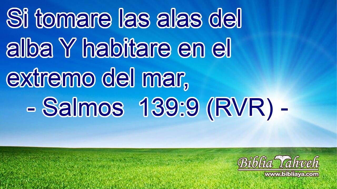 Si tomare las alas del alba Y habitare en el extremo del mar,
