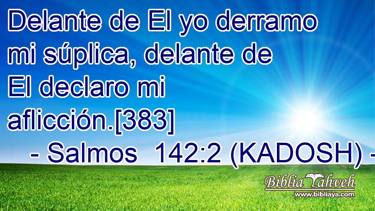  Delante de El yo derramo mi súplica, delante de El declaro mi aflicción.[383] 
