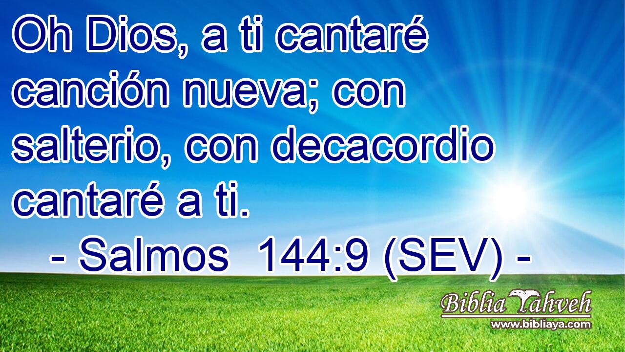 Oh Dios, a ti cantaré canción nueva; con salterio, con decacordio cantaré a ti.