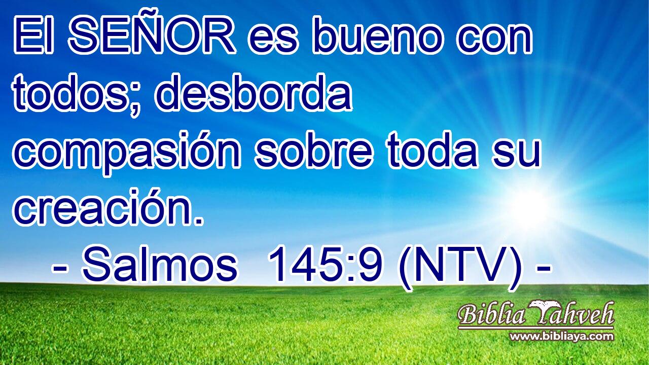 El SEÑOR es bueno con todos; desborda compasión sobre toda su creación.
