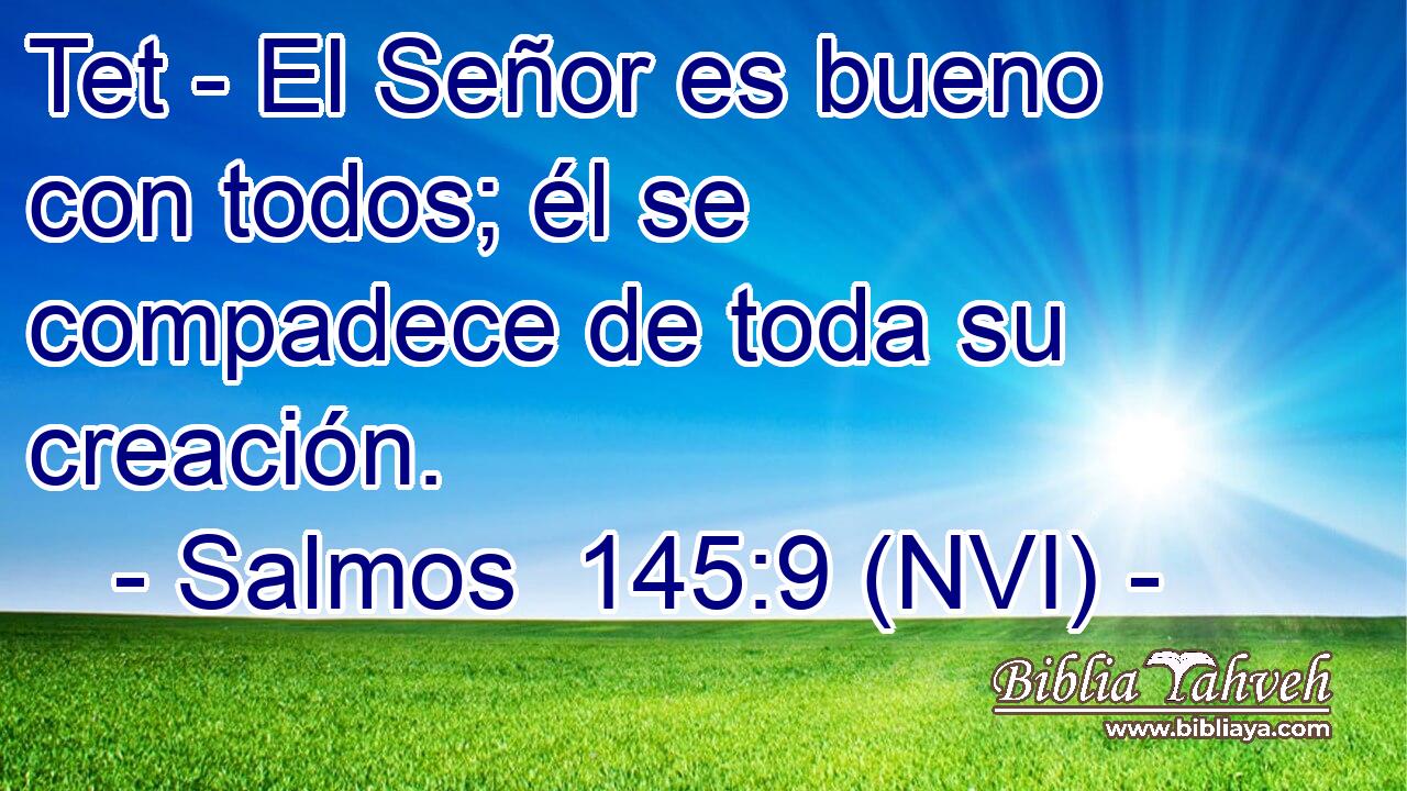  Tet - El Señor es bueno con todos; él se compadece de toda su creación. 