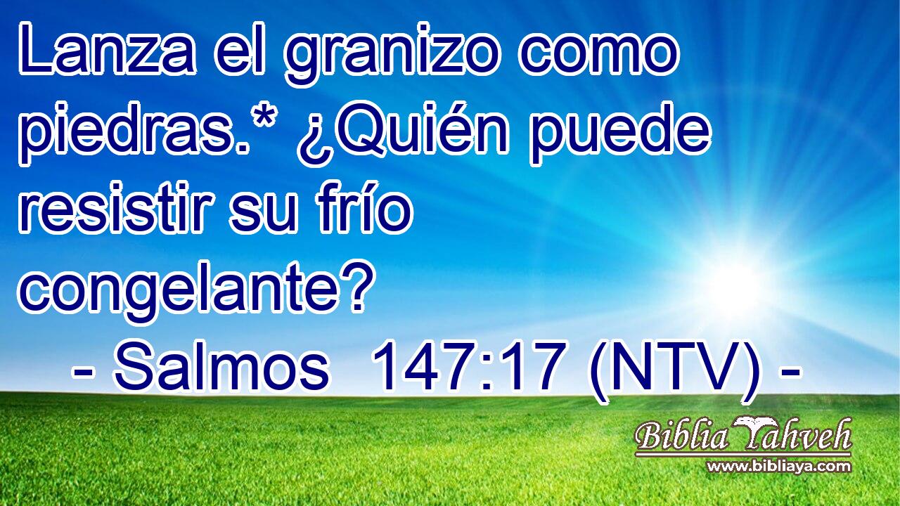Lanza el granizo como piedras.* ¿Quién puede resistir su frío congelante?