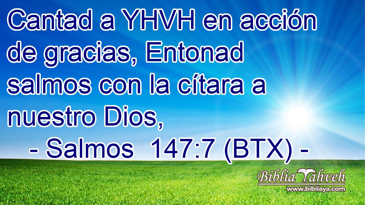 Cantad a YHVH en acción de gracias, Entonad salmos con la cítara a nuestro Dios,
