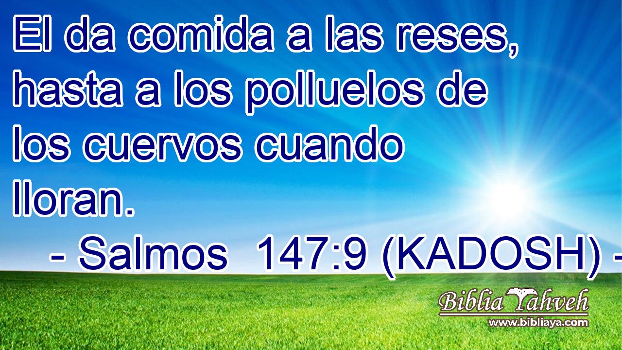  El da comida a las reses, hasta a los polluelos de los cuervos cuando lloran. 