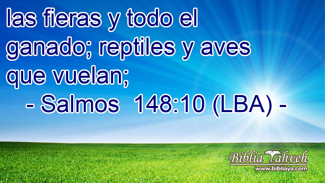 las fieras y todo el ganado; reptiles y aves que vuelan;