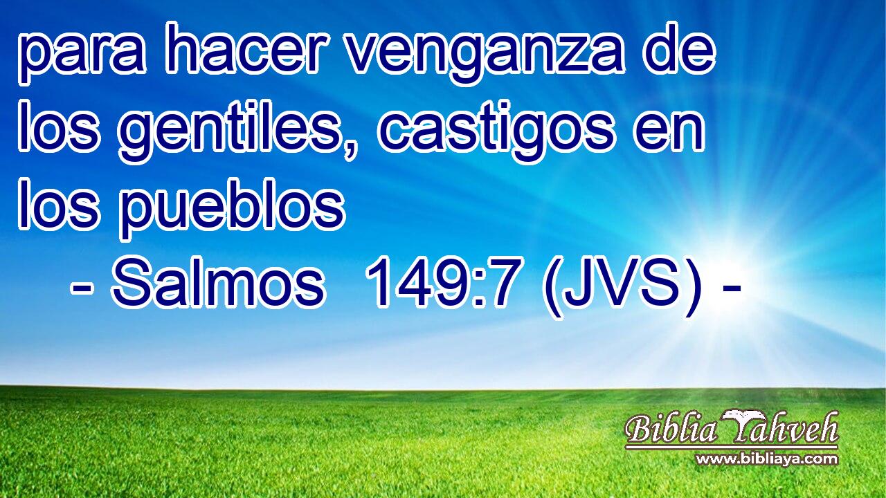 para hacer venganza de los gentiles, castigos en los pueblos
