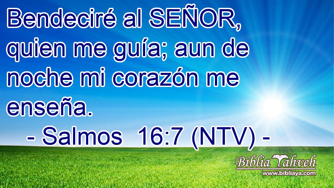 Bendeciré al SEÑOR, quien me guía; aun de noche mi corazón me enseña.