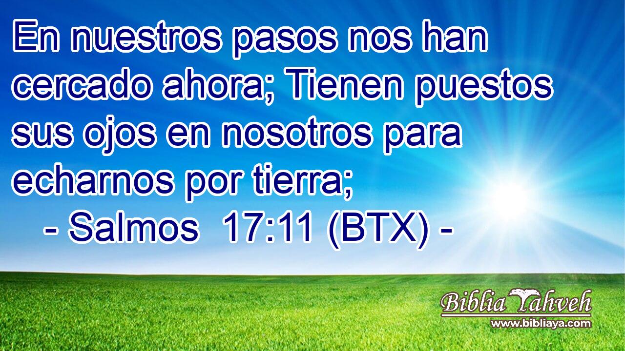 En nuestros pasos nos han cercado ahora; Tienen puestos sus ojos en nosotros para echarnos por tierra;