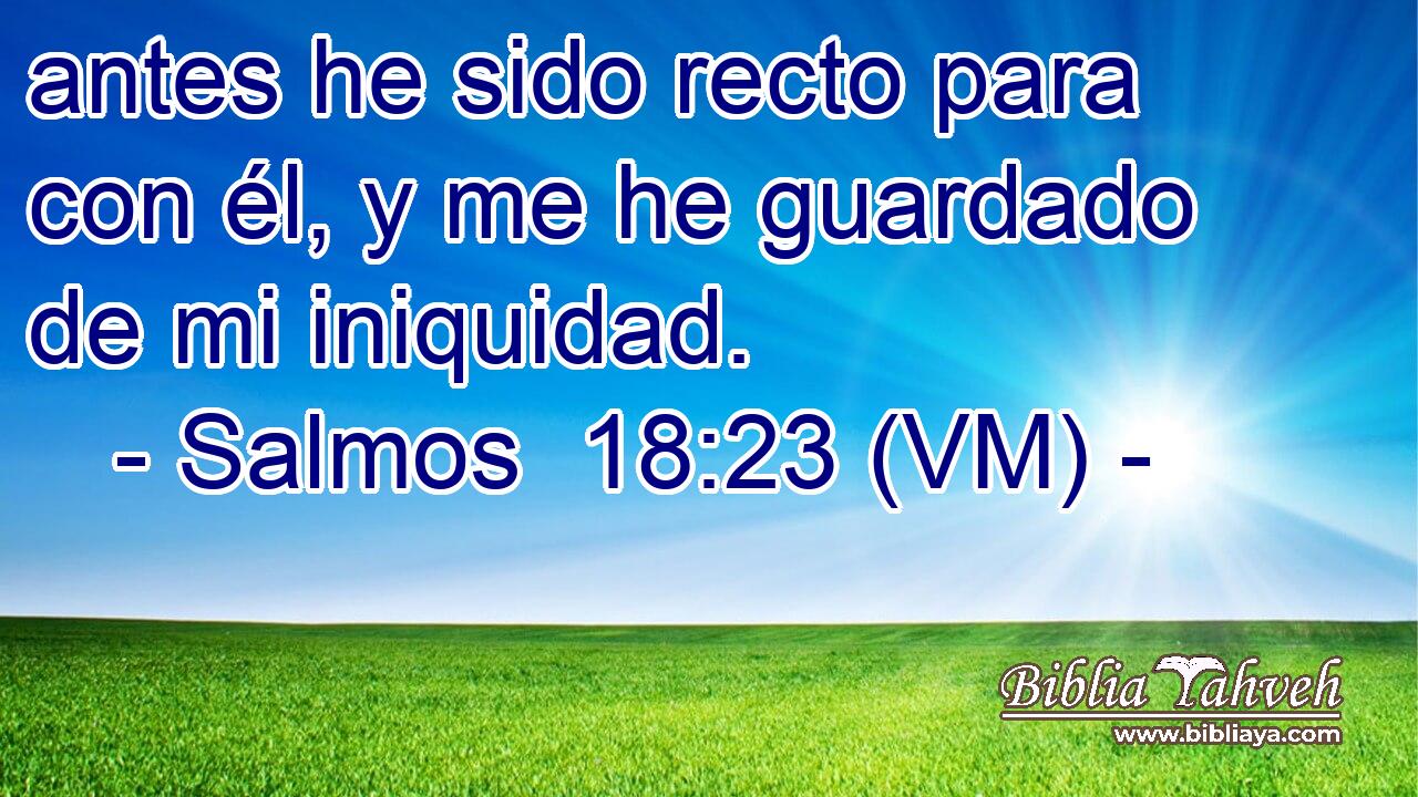  antes he sido recto para con él, y me he guardado de mi iniquidad. 