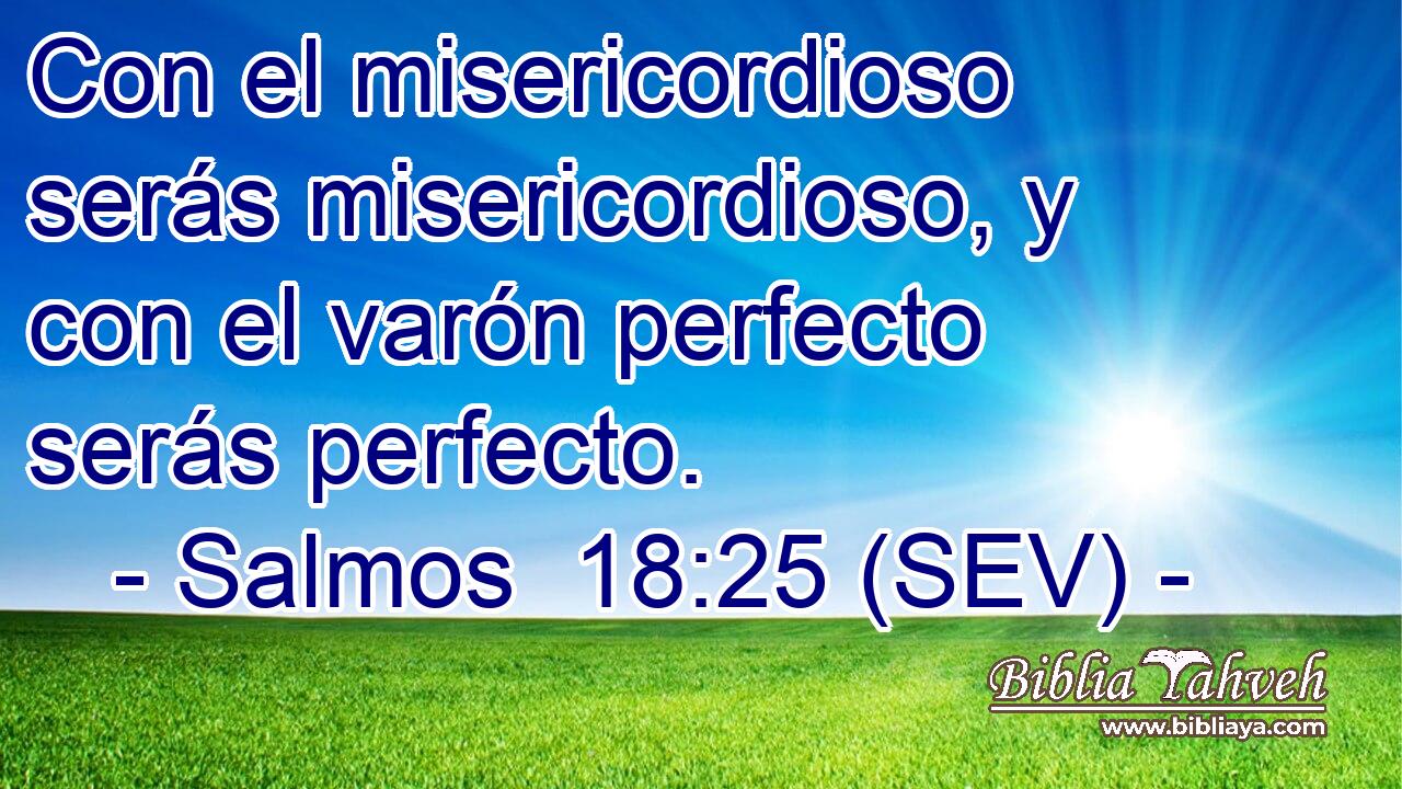 Con el misericordioso serás misericordioso, y con el varón perfecto serás perfecto.