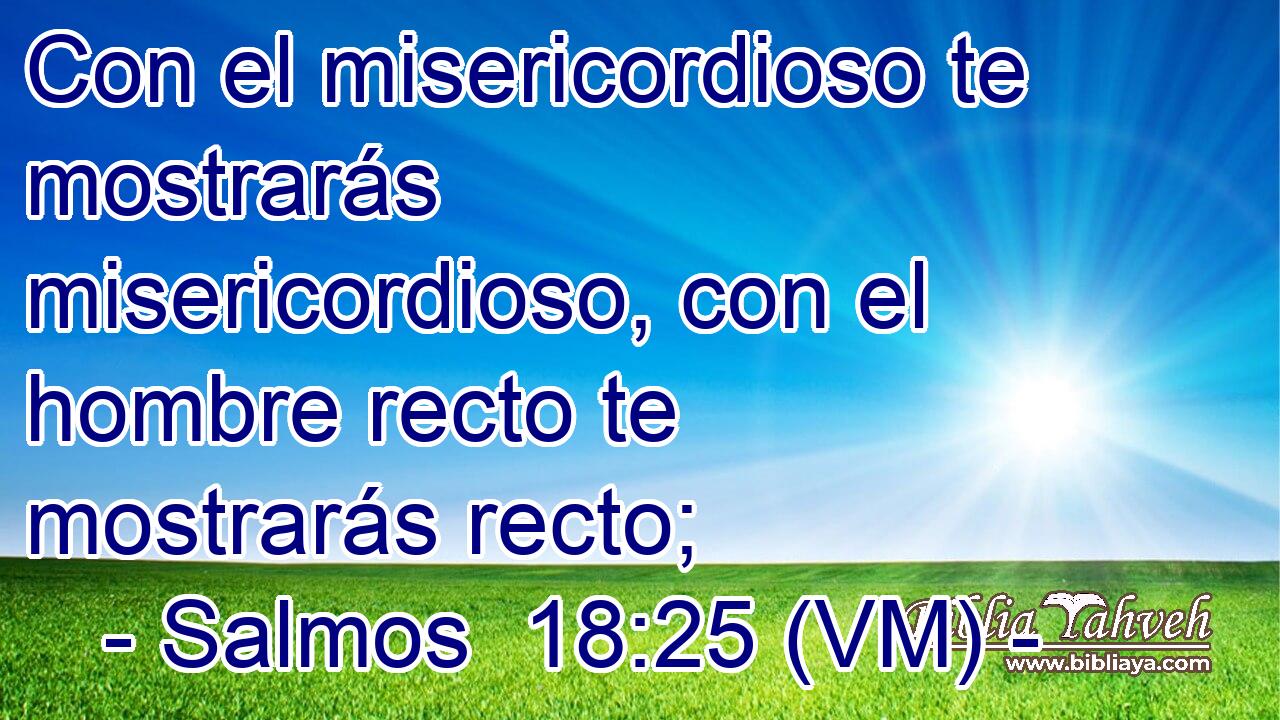  Con el misericordioso te mostrarás misericordioso, con el hombre recto te mostrarás recto; 