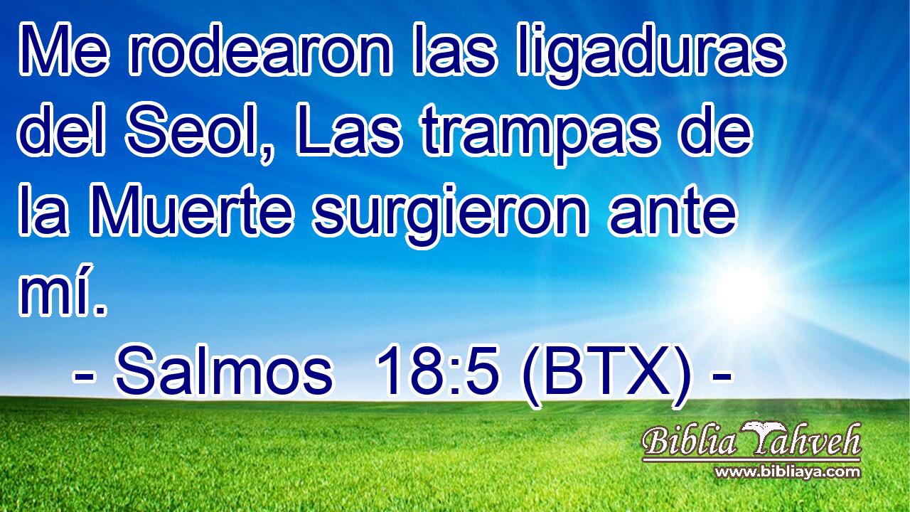 Me rodearon las ligaduras del Seol, Las trampas de la Muerte surgieron ante mí.